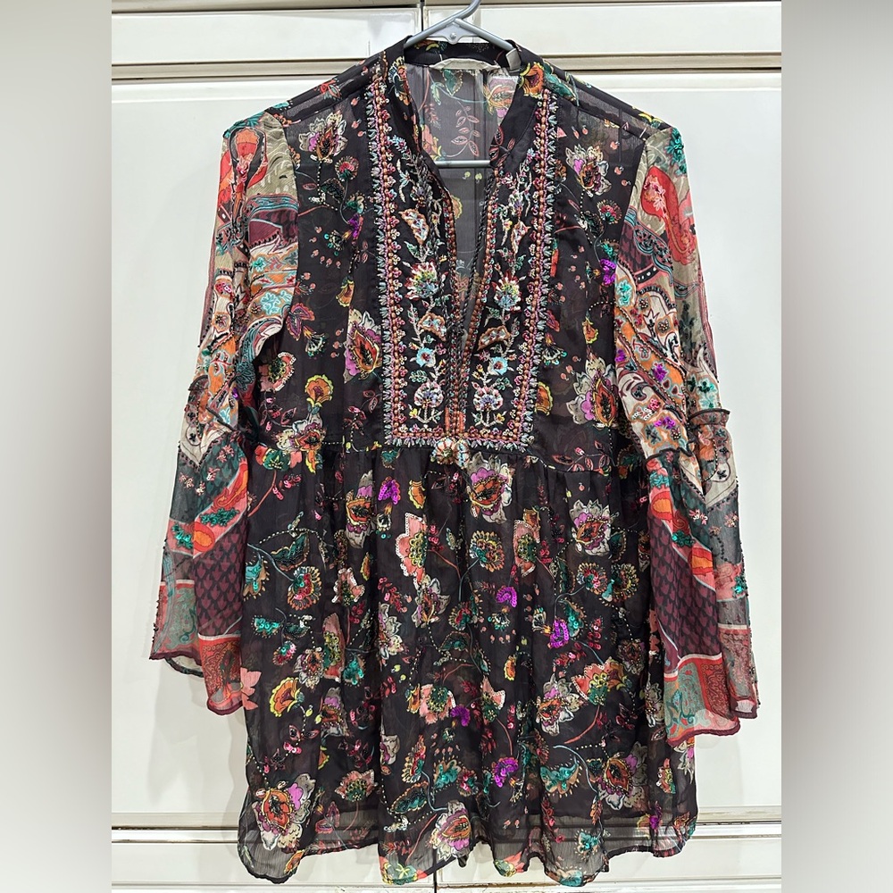 Soft Surroundings beaded top XS